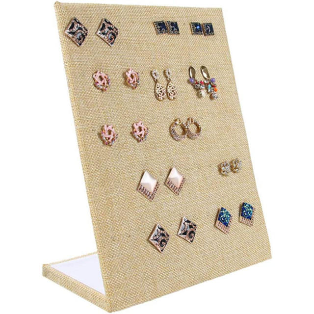 L shape velvet colorful jewelry earrings necklace bracelet display stand