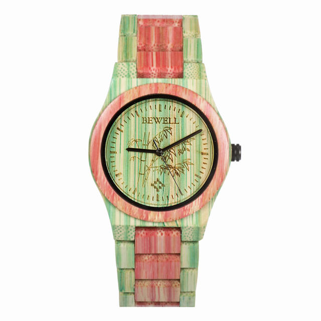 Personality colorful wooden watches for men