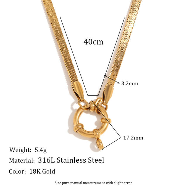 18KG easy match diy pendant stainless steel chain necklace