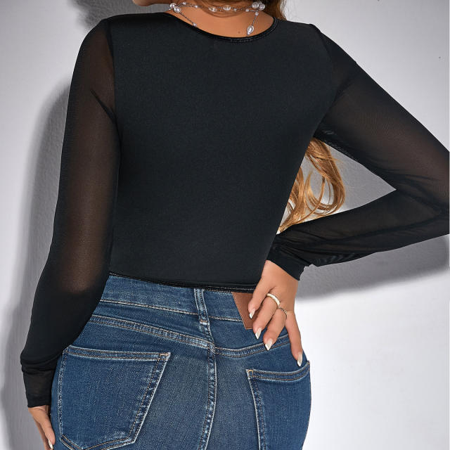 Sexy long sleeve corset tops for women