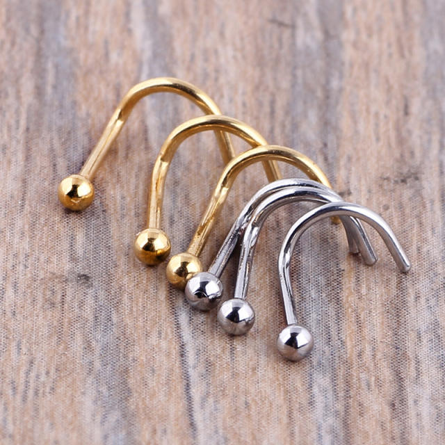 Tiny ball bead stainless steel piercing nose pin
