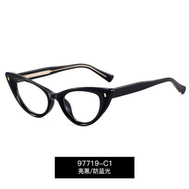 Occident fashion popular cat eye shape blue light reading glasses