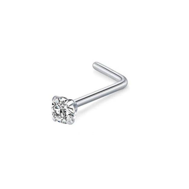 316L stainless steel diamond piercing nose pin