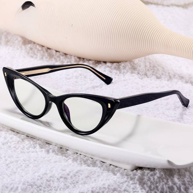 Occident fashion popular cat eye shape blue light reading glasses