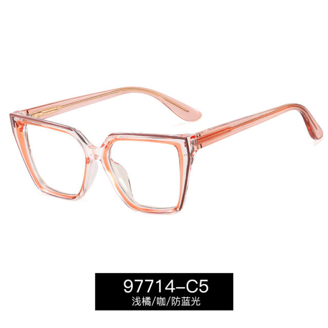 Spring summer new candy color clear blue light reading glasses for women