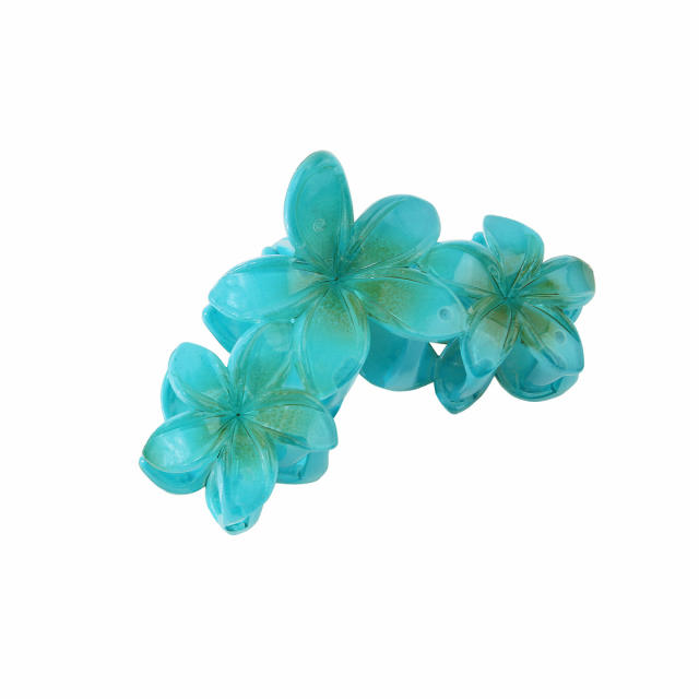 Spring summer bead flower hair claw clips