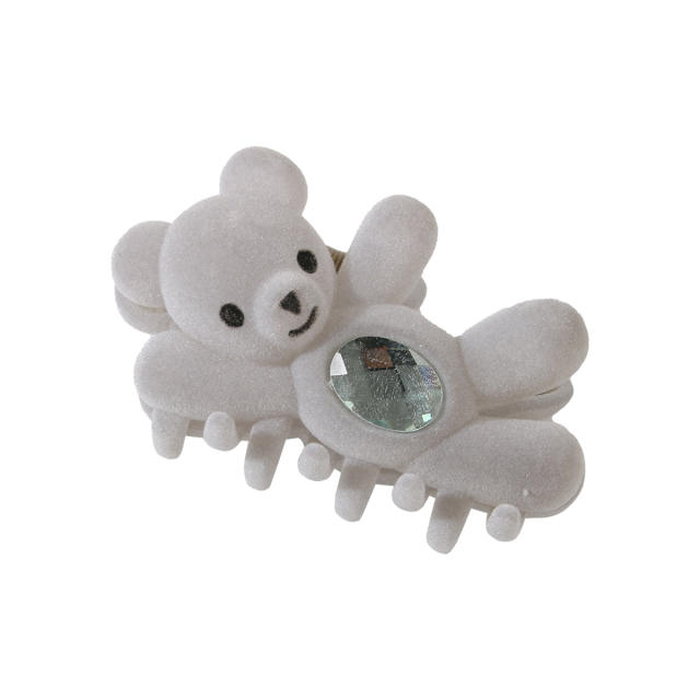 Funny bear cartoon large hair claw clips