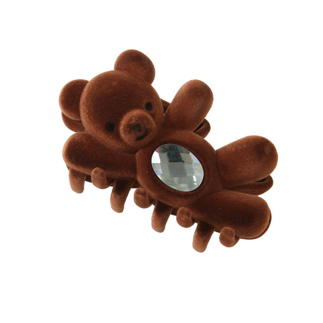 Funny bear cartoon large hair claw clips