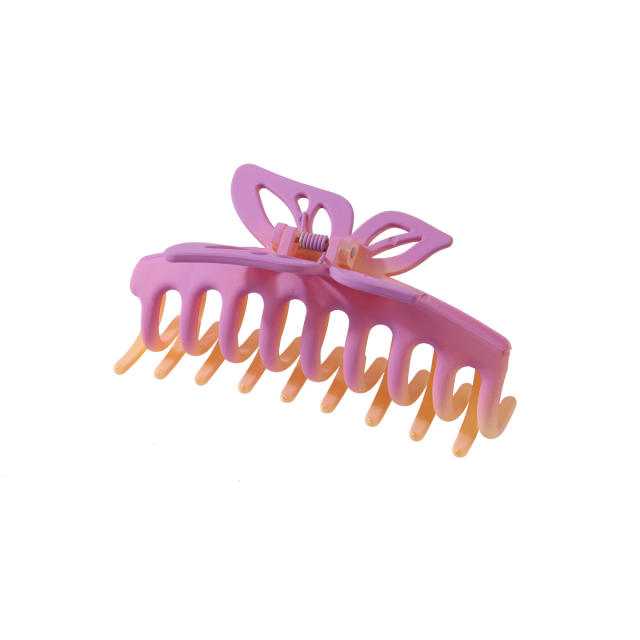 Large size Gradient color plastic hair claw clips