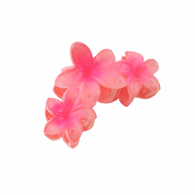 Spring summer bead flower hair claw clips