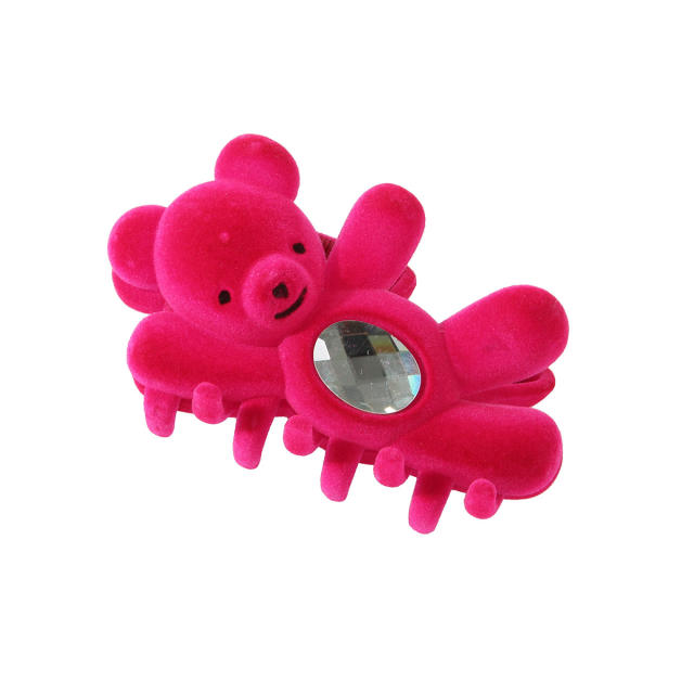 Funny bear cartoon large hair claw clips