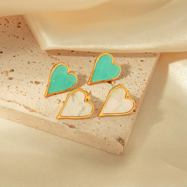 Hot sale heart stainless steel earrings