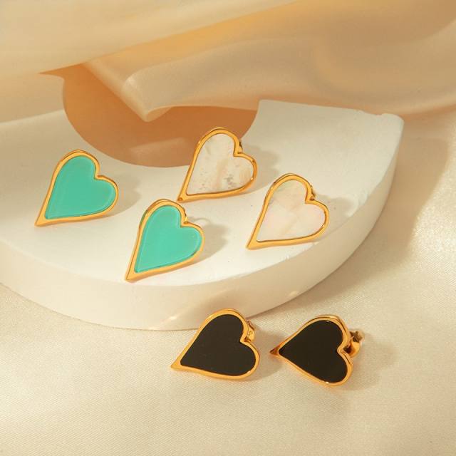 Hot sale heart stainless steel earrings