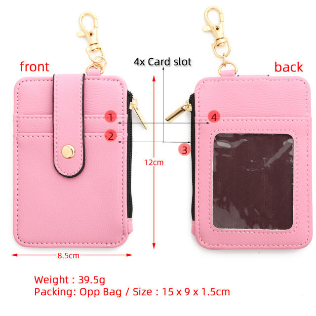 Popular PU leather coin purse keychain CHARM