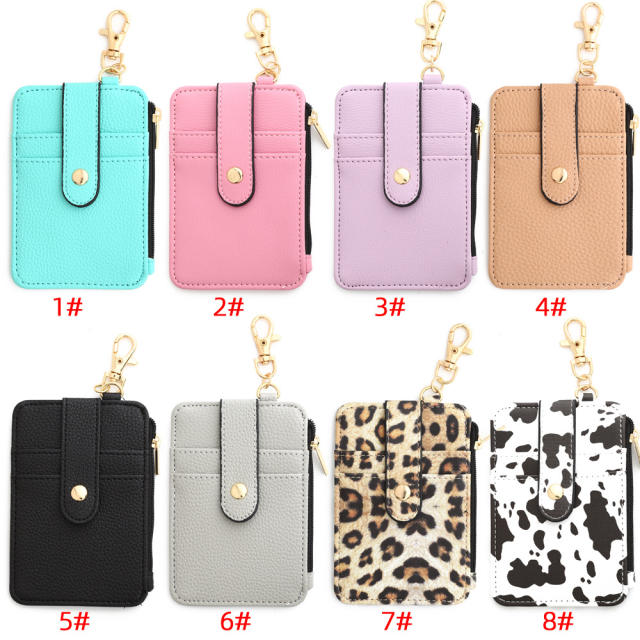 Popular PU leather coin purse keychain CHARM