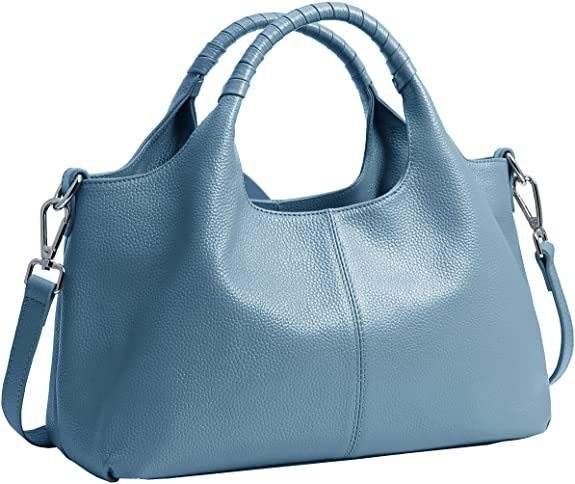 Casual soft PU leather large capacity women handbag