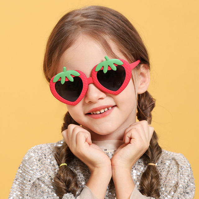 Cute strawberry design sunglasses for kids