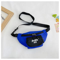 Korean fashion casual letter checkered pattern chest bag