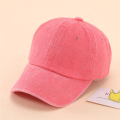 3-6Y vintage Washed old denim baseball cap for kids