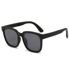 Popular contrast color foldable sunglasses for boys girls