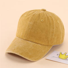3-6Y vintage Washed old denim baseball cap for kids