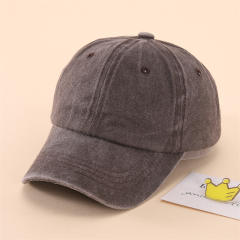 3-6Y vintage Washed old denim baseball cap for kids