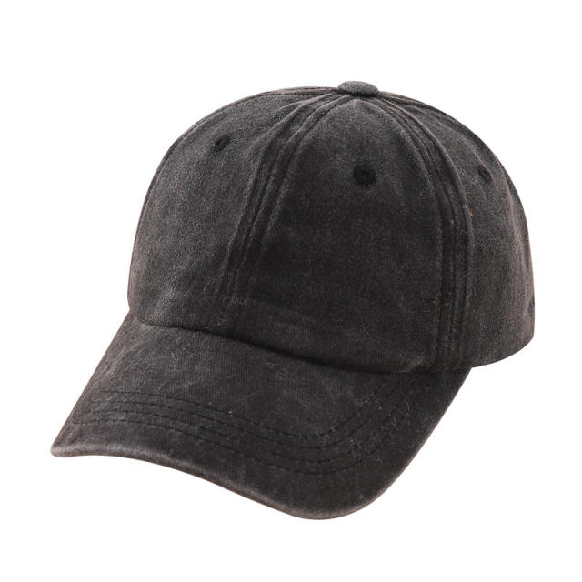 3-6Y vintage Washed old denim baseball cap for kids