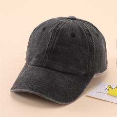 3-6Y vintage Washed old denim baseball cap for kids