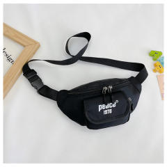 Korean fashion casual letter checkered pattern chest bag
