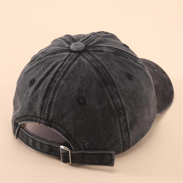 3-6Y vintage Washed old denim baseball cap for kids