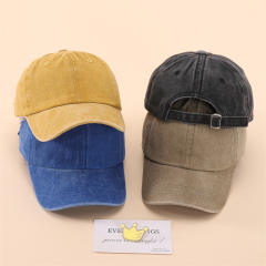 3-6Y vintage Washed old denim baseball cap for kids