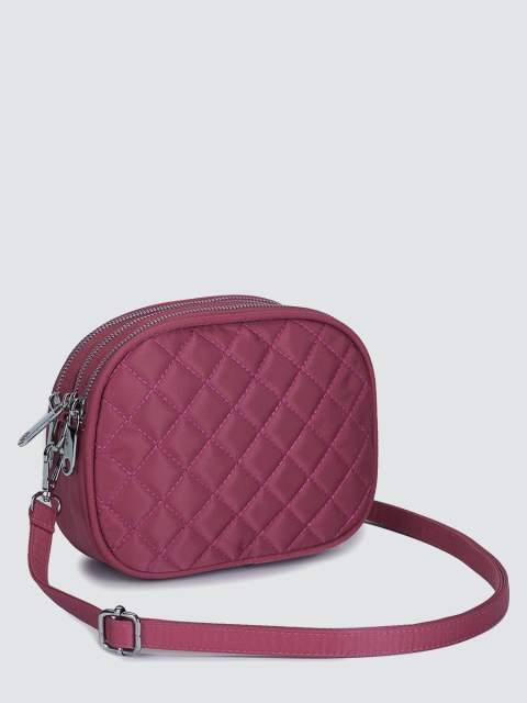 Casual waterproof nylon material quilted pattern crossbody bag