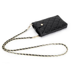 Classic Genuine Leather quilted pattern mini phone bag crossbody bag for women