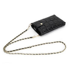 Classic Genuine Leather quilted pattern mini phone bag crossbody bag for women