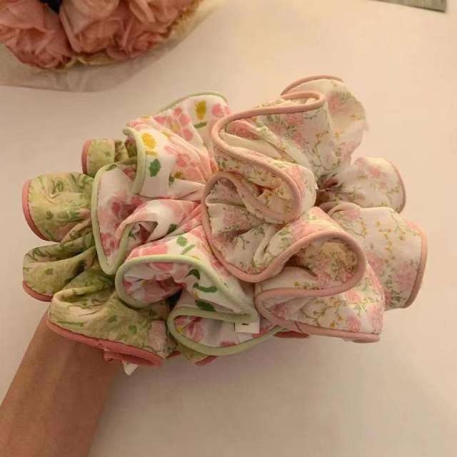 Spring summer new design floral scrunchies