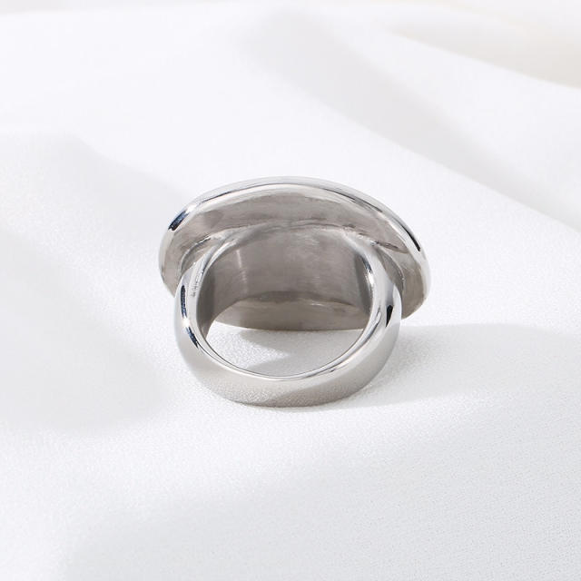 Vintate boho pattern stainless steel rings