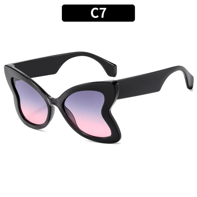 Personality summer butterfly sunglasses