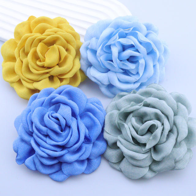 10cm large size camellia flower women brooch