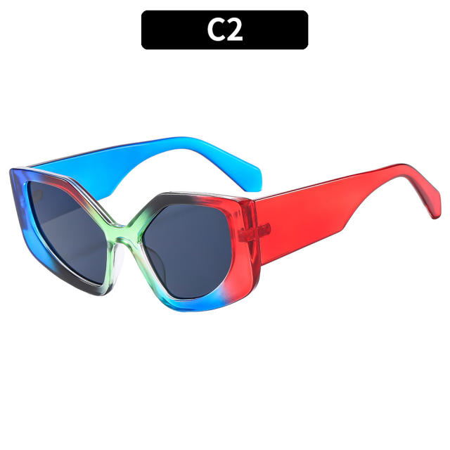 Personality unique shape frame sunglasses