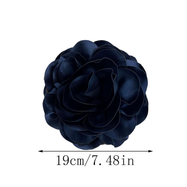 19cm elegant plain color stain flower brooch