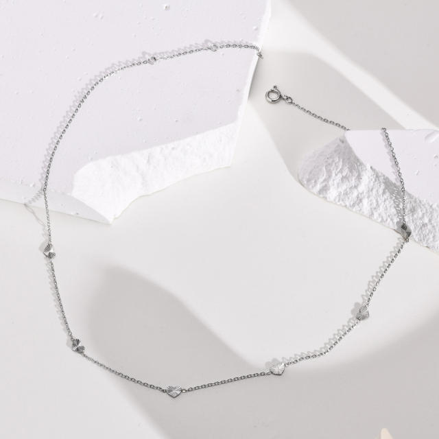 Dainty stainless steel choker necklace