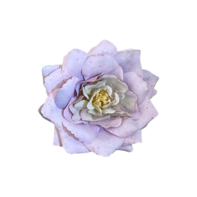 Spring rose flower women hair clips