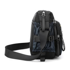 Casual large capacity oxford cloth crossbody bag for men