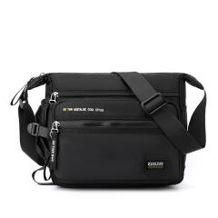 Casual large capacity oxford cloth crossbody bag for men