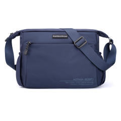 Korean fashion plain color large capacity crossbody bag for men