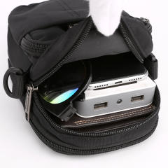 Multi function small size outdoor waist bag crossbody bag for men