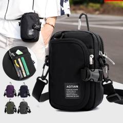 Multi function oxford cloth small size waist bag for men