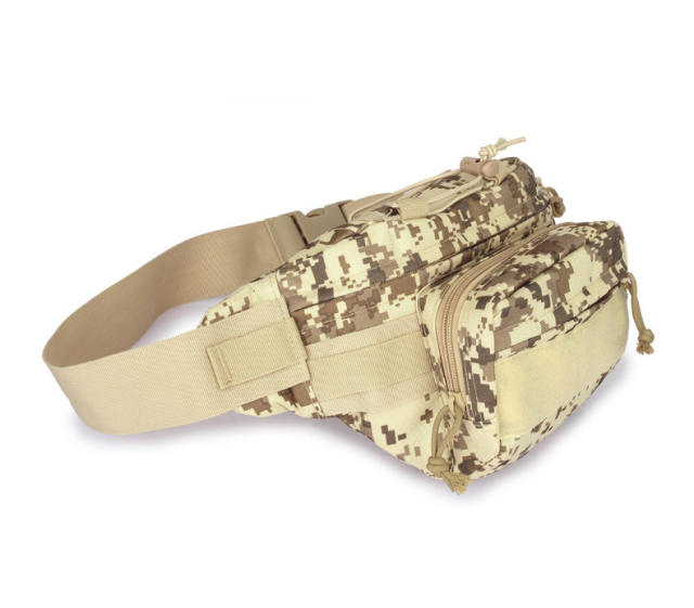 Outdoor camo pattern funny pack waist bag for men