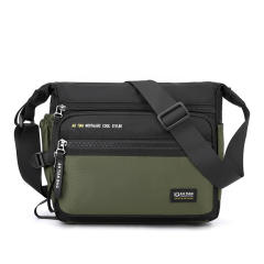 Casual large capacity oxford cloth crossbody bag for men