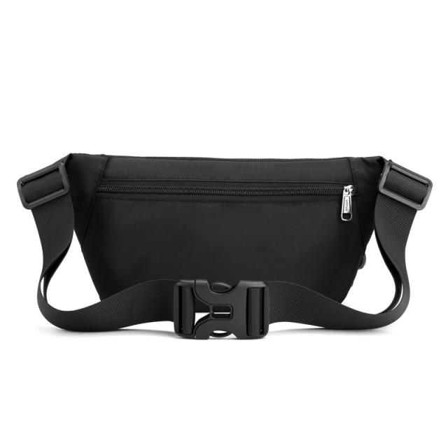 Concise waterproof multi layer funny pack waist bag for men